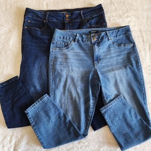 d.jeans bundle, denim blue, size 16P, high waist